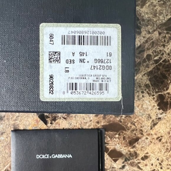 Dolce & Gabbana DG2106-K Pilot Black Sunglasses / Polarized Size 61-15